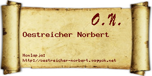 Oestreicher Norbert névjegykártya